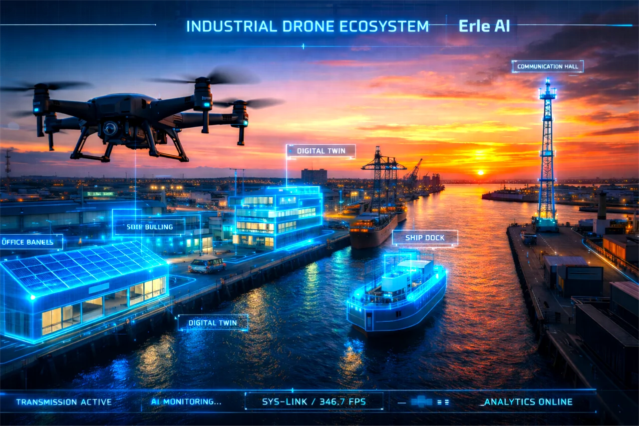 Erle Drones Synergie-Visualisierung