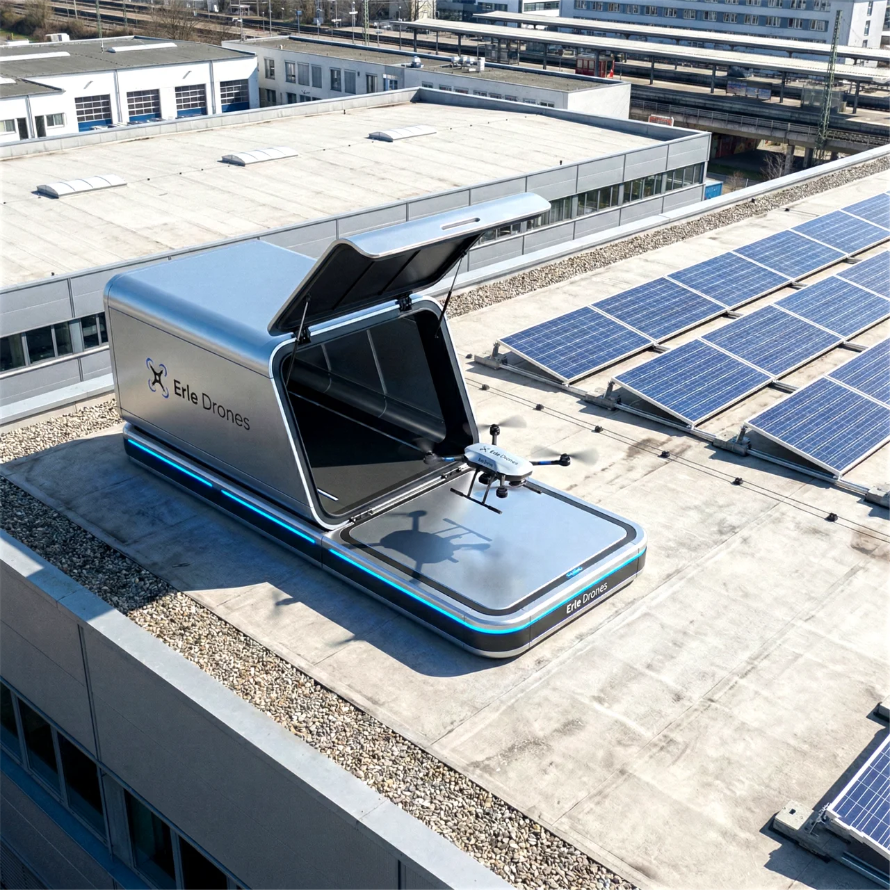 Autonomer Drohnen-Hangar startet