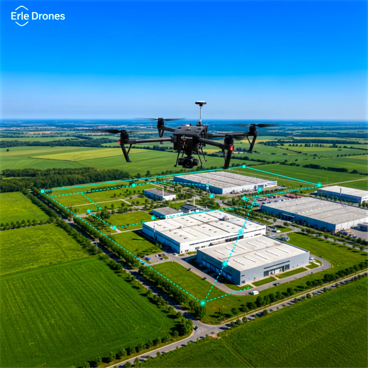 Autonomer Drohnenflug Mission